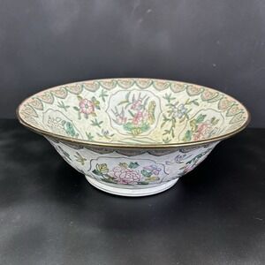 Chinese Porcelain Bowl, 13" Late Qing Dynasty 19th to early 20th century Antique